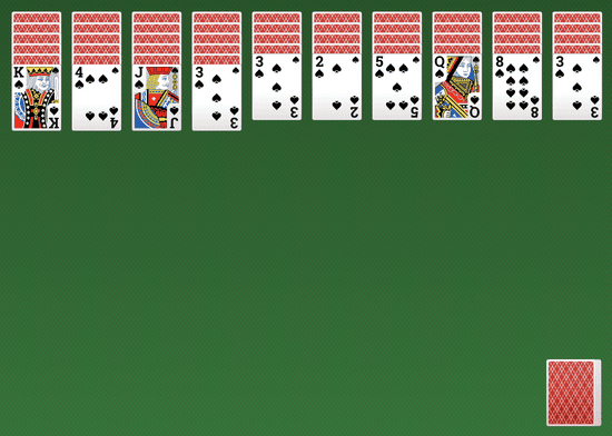 Spider Solitaire (1 couleur)